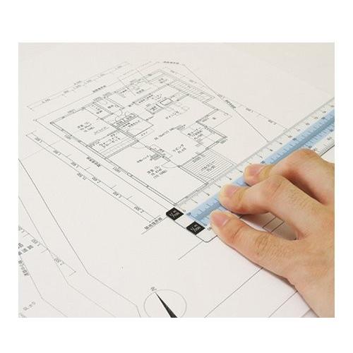 シンワ 【メール便】シンワ測定 折りたたみ縮尺スケール 8面 15CM