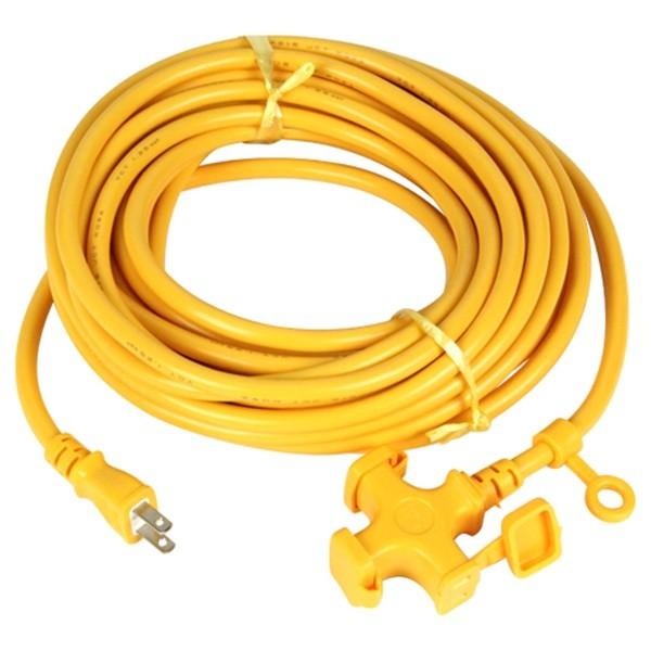 KOWA ソフトタイプ延長コード10m KM0210 キイロ 4580138480029 [電工ドラム コード 延長コード 10M] fs