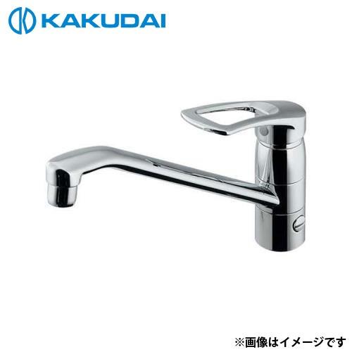 カクダイ シングルレバー混合栓 (分水孔、取付アダプターつき) 117-064 [水栓金具 器 混合栓 単水栓]｜minatodenki