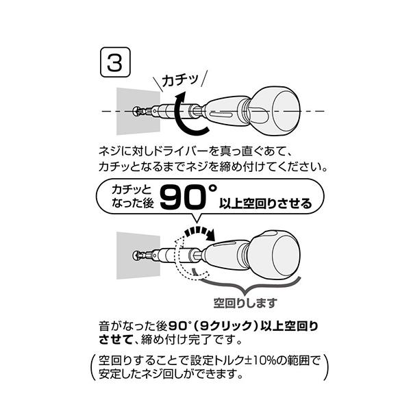 ANEX 電気工事用トルクアダプター M3.5(設定トルク1.1 N・m) No.ATA-M3.5 [アネックス 兼古製作所]｜minatodenki｜06