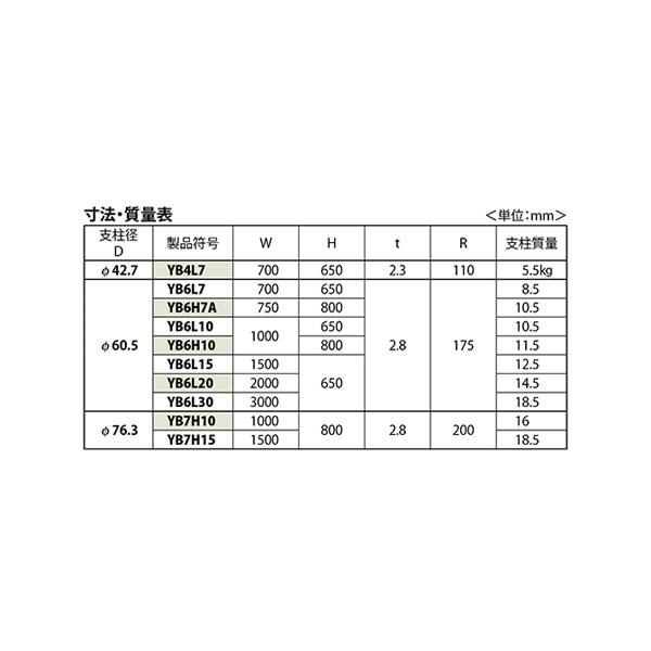 カネソウ 車止め Yシリーズ YB7H10-DL 黄 1048227812 [車止め スチール製 アーチ型 脱着式 埋設管スチール製蓋付 鍵付]｜minatodenki｜04