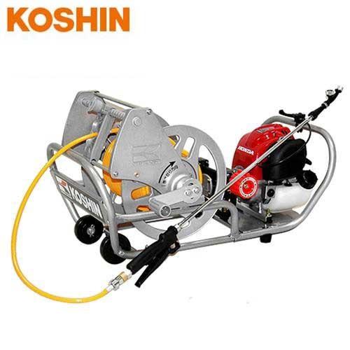 工進 4サイクルエンジン動噴 MS-ERH100 (100mスプレーホース＋ホースリール付) [噴霧器 噴霧機]