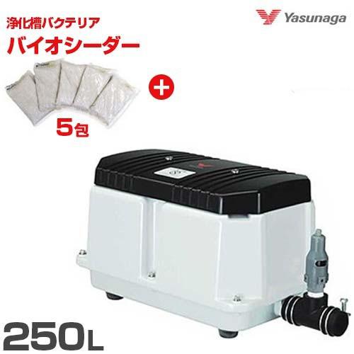 安永エアポンプ エアーポンプ LW-250N バイオシーダー5包セット