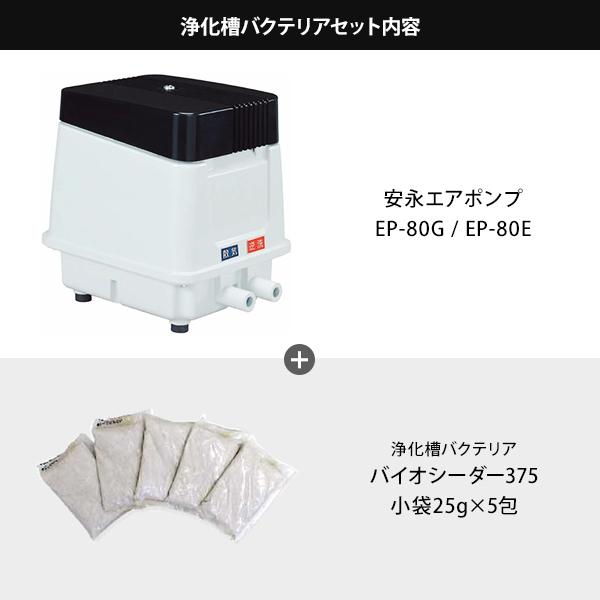安永エアポンプ エアーポンプ EP-80G EP-80E バイオシーダー5包 安永エアポンプ エアーポンプ EP-80G EP-80E バイオシーダー5包