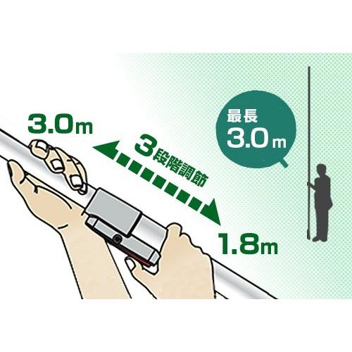 アルス 採取型高枝鋏 ズームチョキエコノ 160ZD-3.0-3D＋砥石＋刃物