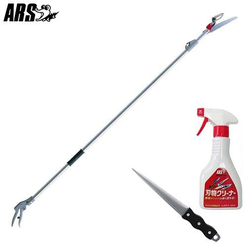 アルス 採収型 高枝鋏 ズームチョキeタイプ 160ze 3 0 3d 砥石 刃物クリーナー付き Ars 高枝切りバサミ 高枝切り鋏 剪定鋏 剪定ばさみ ミナト電機工業 通販 Paypayモール