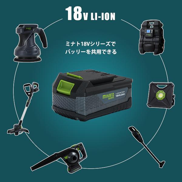 MINATOWORKS ミナト 18V充電式 電動ブロワバキューム BLE MINATOWORKS ミナト 18V充電式 電動ブロワバキューム BLE