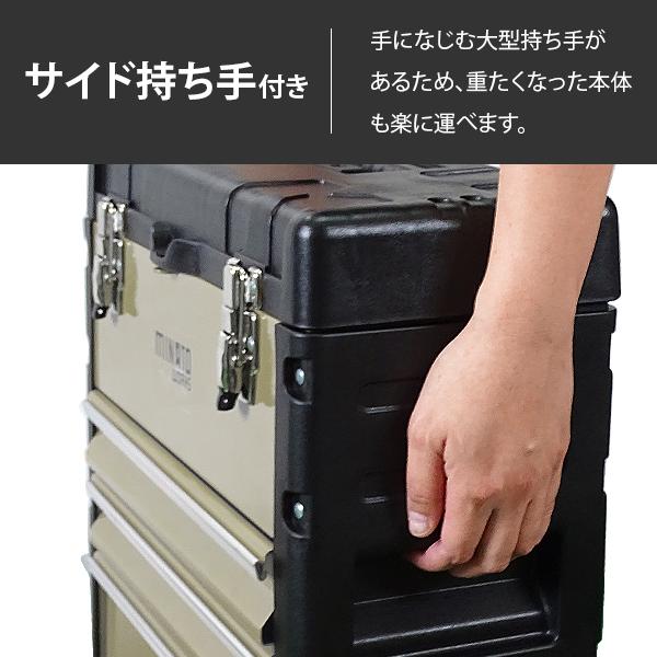 MINATOWORKS ミナト 4段ツールボックス TB-40 (引き出し付き MINATOWORKS ミナト 4段ツールボックス TB-40 (引き出し付き