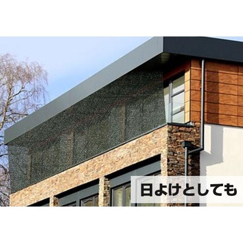 シンセイ ロール式 遮光ネット 2m×50m 遮光率75% 厚手 黒 [寒冷紗