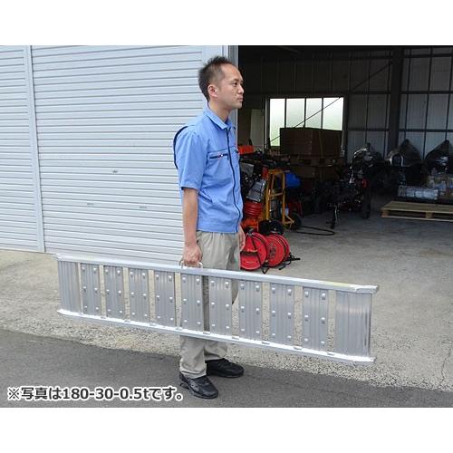 シンセイ アルミブリッジ 240-30-1.2t 1本 (荷重0.6t/全長242cm シンセイ アルミブリッジ 240-30-1.2t 1本 (荷重0.6t/全長242cm