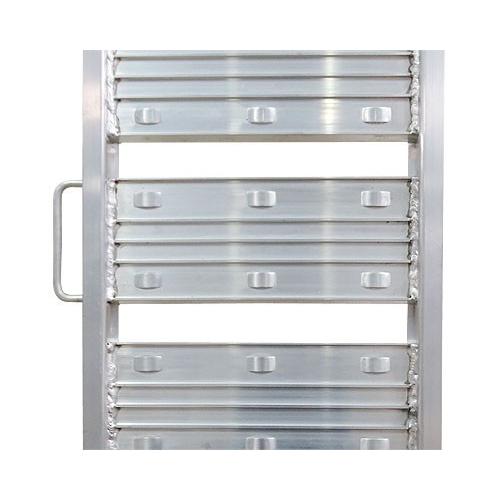 シンセイ アルミブリッジ 180-25-0.5t 2本セット (荷重0.5t/全長182cm/幅25cm) [アルミ製 道板 ラダーレール スロープ]