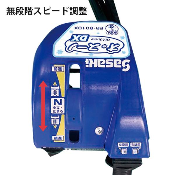 ササキ 充電式 除雪機 オ・スーノ ER-801DX (除雪幅800mm) [電動 ササキ 充電式 除雪機 オ・スーノ ER-801DX (除雪幅800mm) [電動