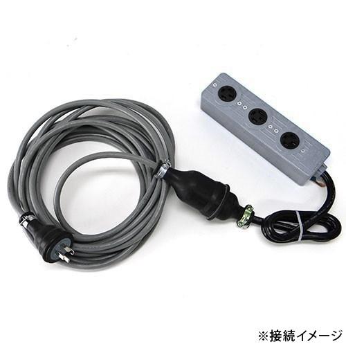 SUZUKID（スズキッド） 極太3.5sq 三相200V用 延長コード 5m＋三相逆転