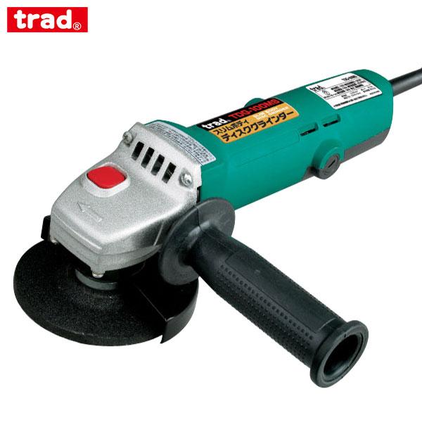 TRAD スリムボディ ディスクグラインダー TDG-100MS (左右取付可能のハンドル付き) [グラインダー 研削 研磨 三共] の商品画像