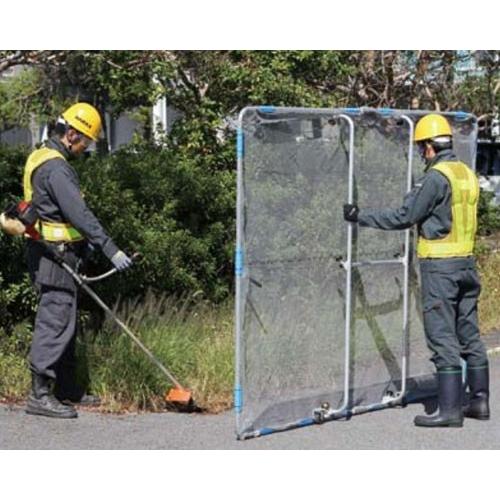 ハラックス 草刈り作業用 飛散防止ガード ガーネット 210cmx150cm HBE