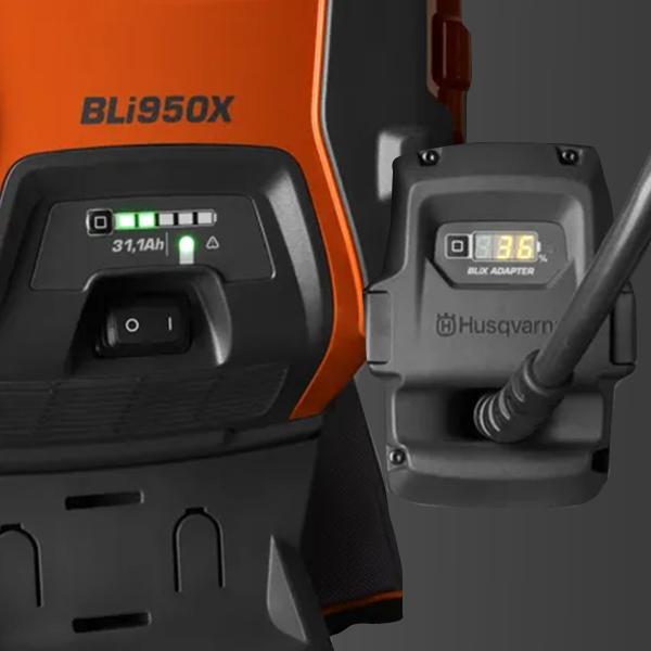 ハスクバーナ 背負い式 バッテリー BLi950X 967093201 (36Vリチウムイオン) [Husqvarna 大容量 Li-ion 背負いバッテリー バッテリーシリーズ]｜minatodenki｜04