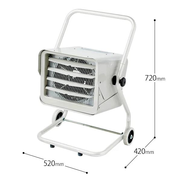 ナカトミ 業務用 電気ファンヒーター TEH-50 (三相200V/消費電力5000W 