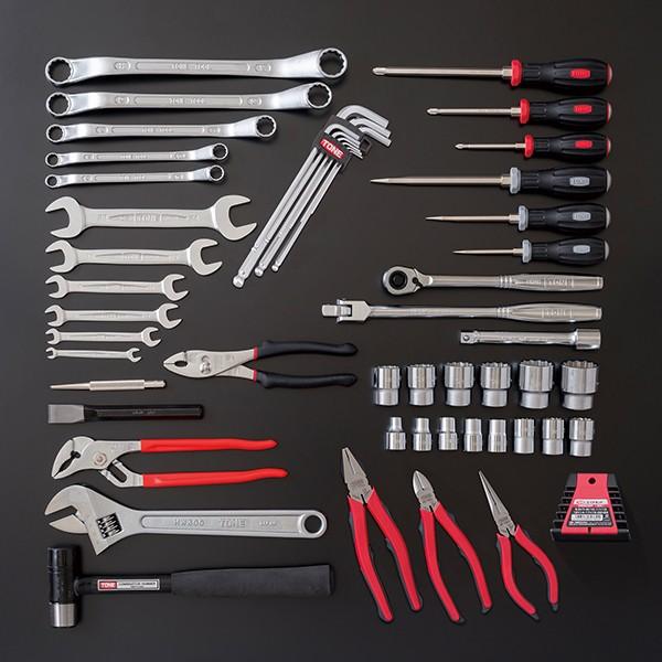 取扱終了 Tone ツールセット Tss4331 メンテナンス用 工具セット53点 差込角12 7mm 1 2 レッド トネ ツールケース 整備 ミナト電機工業 通販 Paypayモール