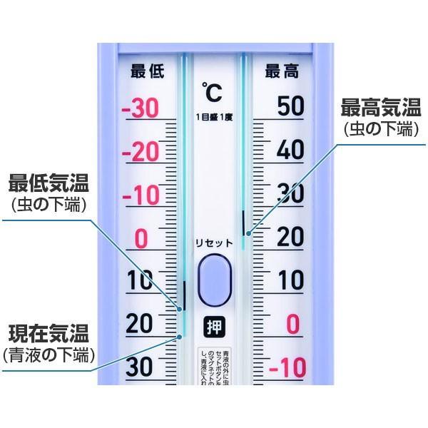 シンワ測定 最高最低 温度計 ワンタッチ式 D-11 72701｜minatodenki｜02