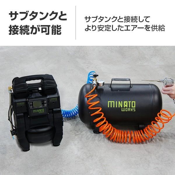 MINATOWORKS ミナト エアーコンプレッサー CP-1851PRO +4Ah MINATOWORKS ミナト エアーコンプレッサー CP-1851PRO +4Ah