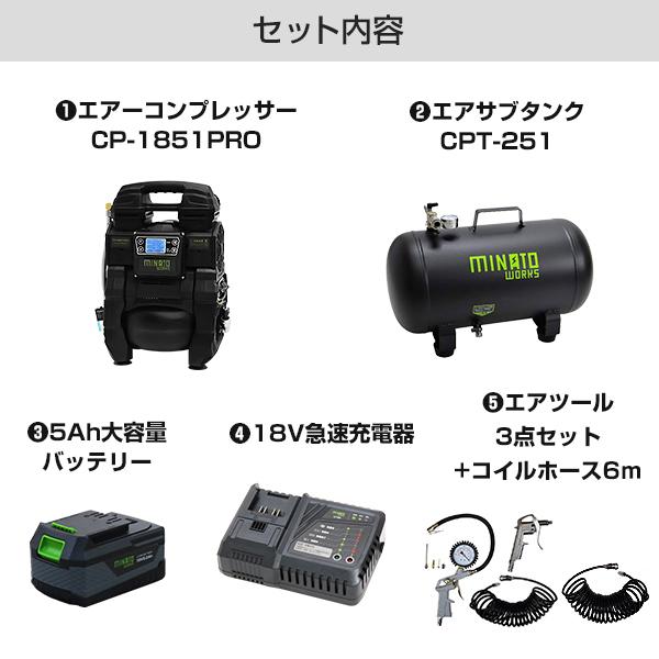 MINATOWORKS（ミナトワークス） ミナト エアーコンプレッサー CP 