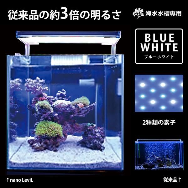 ゼンスイ 超薄型 Ledランプ 60cm水槽用 ブルーホワイト Nano Levil 600 海水用 ナノレビル Ledライト 照明 鑑賞魚 熱帯魚 青 ミナト電機工業 通販 Paypayモール