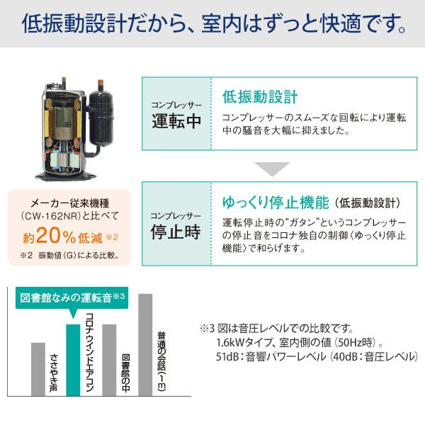 CORONA(住宅設備) コロナ ウインドエアコン CW-1624R(WS CORONA(住宅設備) コロナ ウインドエアコン CW-1624R(WS