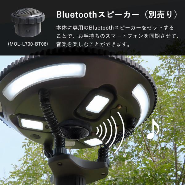 M.O.L ソーラー充電式 LEDライト MOL-L700 (大型三脚スタンド M.O.L ソーラー充電式 LEDライト MOL-L700 (大型三脚スタンド