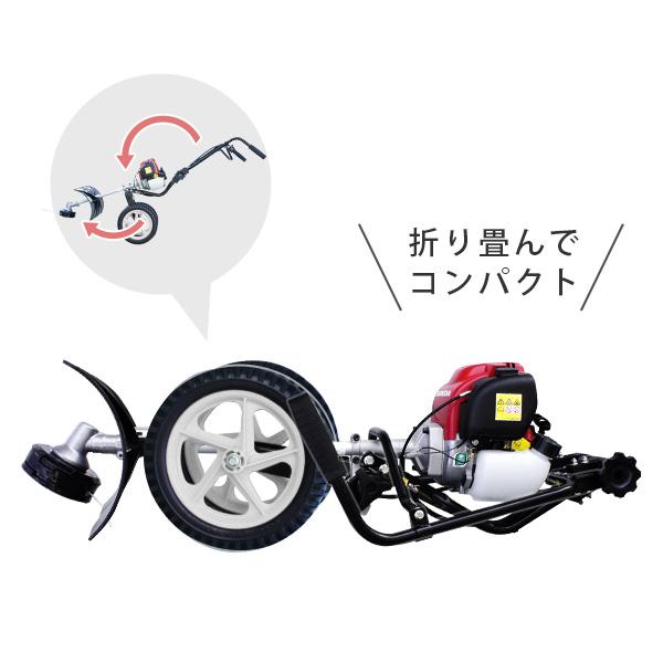 カーツ 手押式 草刈り機 LU350H＋大型チップソーセット (ホンダGX 4ストエンジン搭載) [草刈機 刈払機 刈払い機 手押し]｜minatodenki｜10