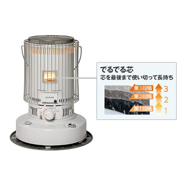 TOYOTOMI（トヨトミ） 対流形 石油ストーブ KS-67H(W) ホワイト＋専用