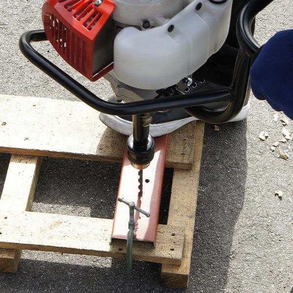 カーツ エンジンオーガー AG260（22.5cc）＋50Φ超硬2枚刃オーガー+13mm