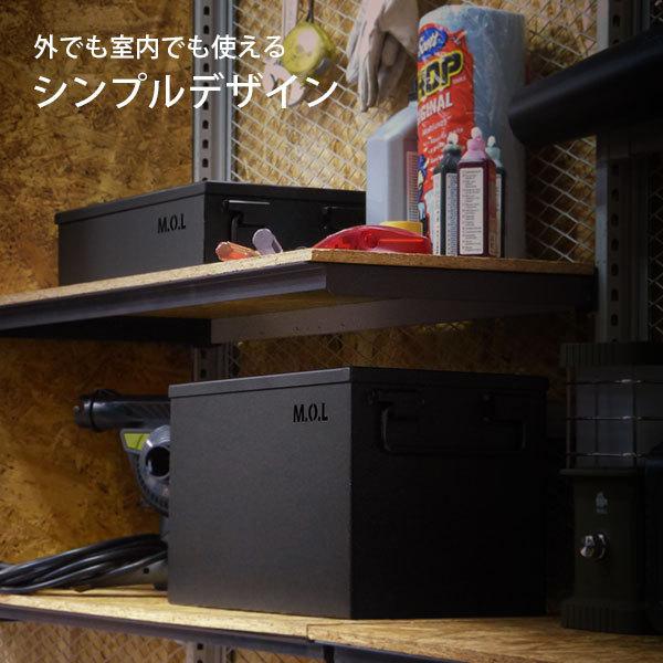 M.O.L 極厚スチール製コンテナボックス タフコンM＋フタ付き MOL-X30M