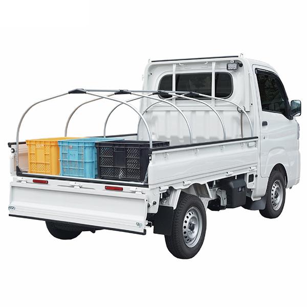 軽トラック用 ドーム型 幌セット (スチールパイプ骨組＋トラック