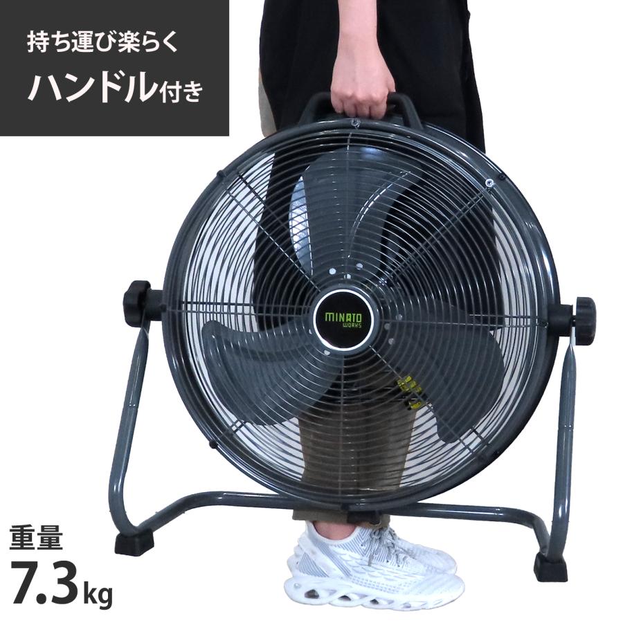 MINATOWORKS（ミナトワークス） ミナト 大型扇風機 50cm羽根 360度回転