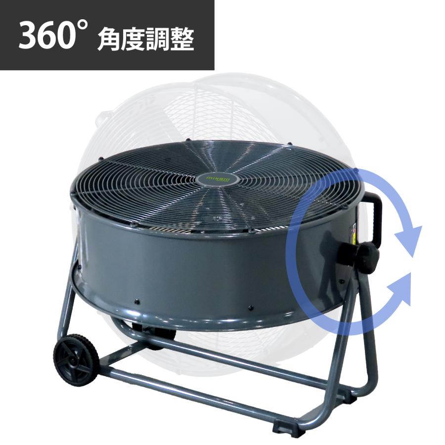 MINATOWORKS（ミナトワークス） ミナト 大型扇風機 60cm羽根 360度回転
