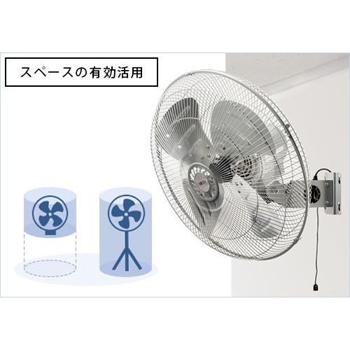 KODEN 壁掛け型工場扇 KSF4554-S (アルミ羽根/羽根径45cm/4枚