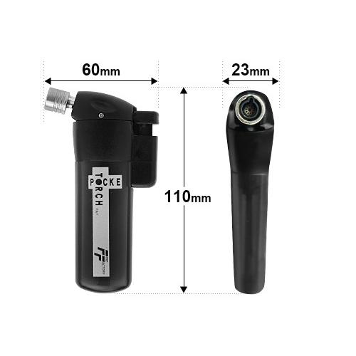 新富士 ポケトーチ PT-14FFBCR (スケルトンブラック) [トーチ ガス