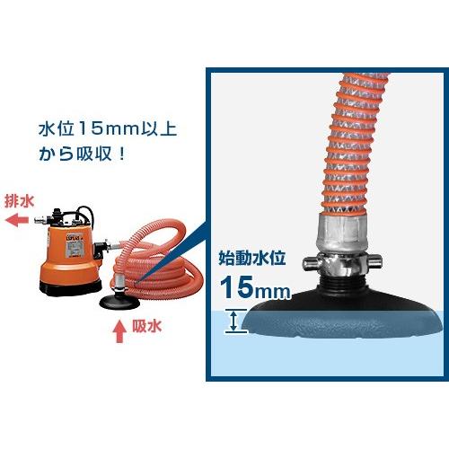 ツルミポンプ 残水吸排水用スイープポンプ LSP1.4S (非自動形 ツルミポンプ 残水吸排水用スイープポンプ LSP1.4S (非自動形