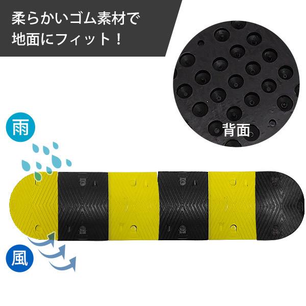 高品質 天然合成 ゴム製 減速帯 ストレート単品 [スピードハンプ 高品質 天然合成 ゴム製 減速帯 ストレート単品 [スピードハンプ
