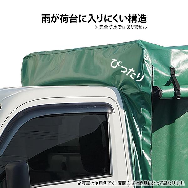 ナンエイ 軽トラック幌セット KH-7KL (KL生地/全メーカー対応/三方開き