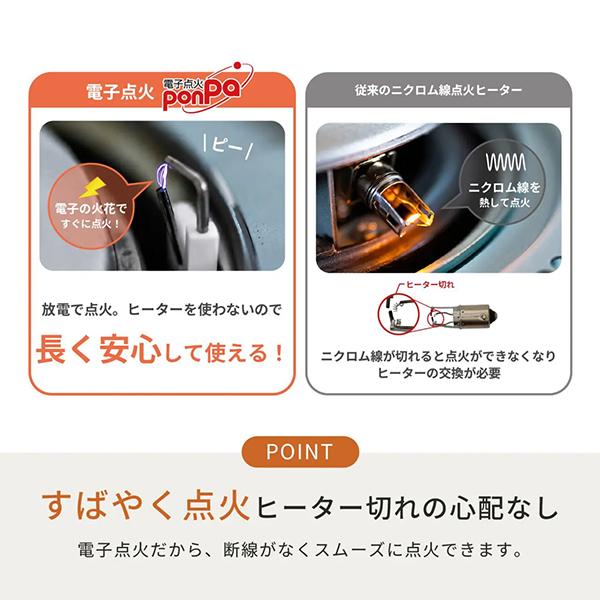 TOYOTOMI（トヨトミ） 石油ストーブ RS-S24R (グレー/コンクリート8畳