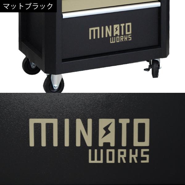 高耐久型 ローラーキャビネット＋ツールチェスト 13段 (マットブラック塗装/キャスター付き) [TB-2660A TB-2670B キャビネット ツールボックス]の画像