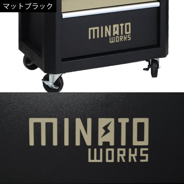 MKページ❗️マッドブラック3段BOX天板付きブラック‼️ 高耐久型 ローラーキャビネット＋ツールチェスト 13段 (マットブラック