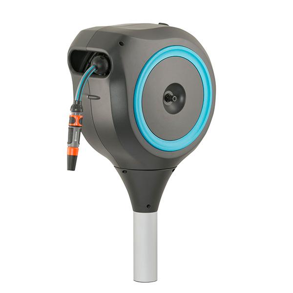 ガルデナ スパイク式自動巻取りホースボックス M (ターコイズブルー