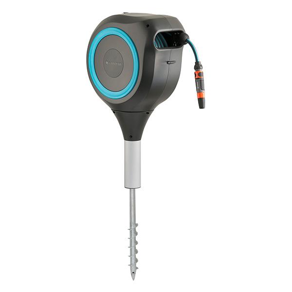 ガルデナ スパイク式自動巻取りホースボックス M (ターコイズブルー