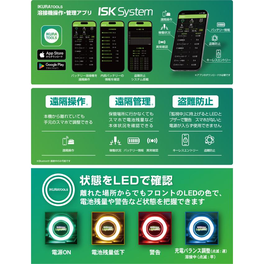 育良精機 イクラ ポータブルバッテリー溶接機 NEOシリーズ ISK