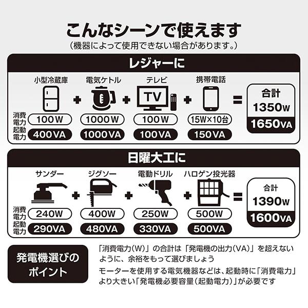 工進（KOSHIN） インバーター発電機 GV-18EC (単相100V/定格出力1.8VA