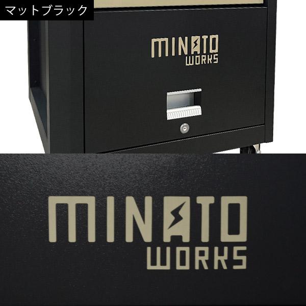 tmtページ❗️２段BOXマッドブラック！ 高耐久型 ローラーキャビネット 3段 TB-2630B (マットブラック塗装