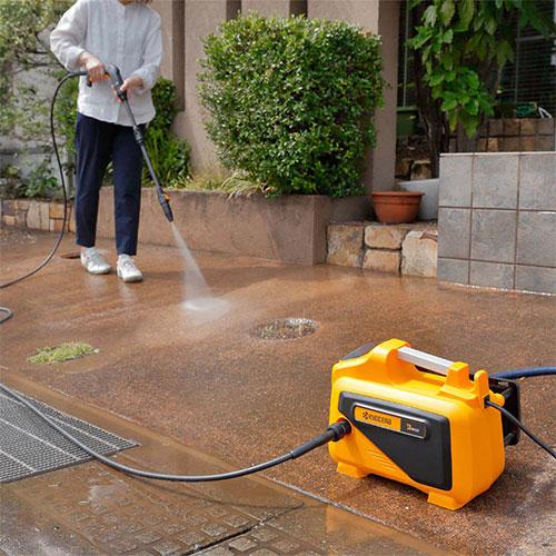 京セラ AJP-2030 高圧洗浄機 668300A + 延長高圧ホース8ｍ [KYOCERA リョービ RYOBI 掃除 清掃 洗車 高水圧 高圧 静音]の画像