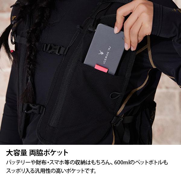 アイスマンベスト PRO-X3 セルマックス ブラック ICMPX3S-BLV-SET